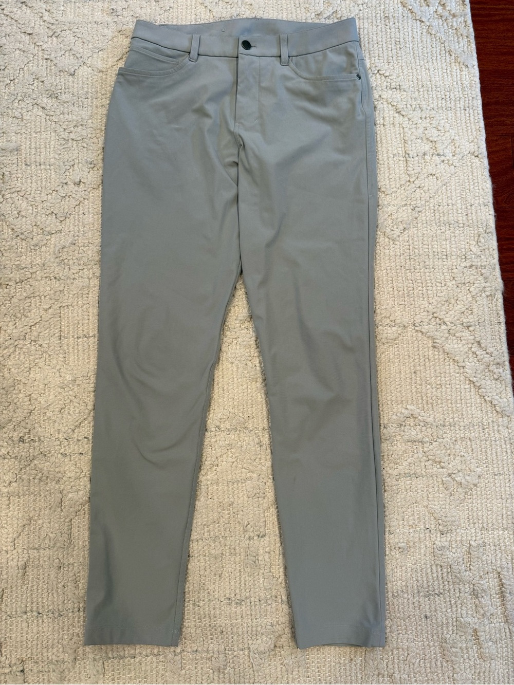 Lululemon Men's ABC Slim-Fit Pant, Gray Warpstreme, Size 30